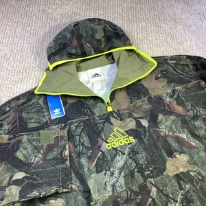 Adidas Originals Camo Hoodie Jacket Q1 Olive Strata Size Large NWT